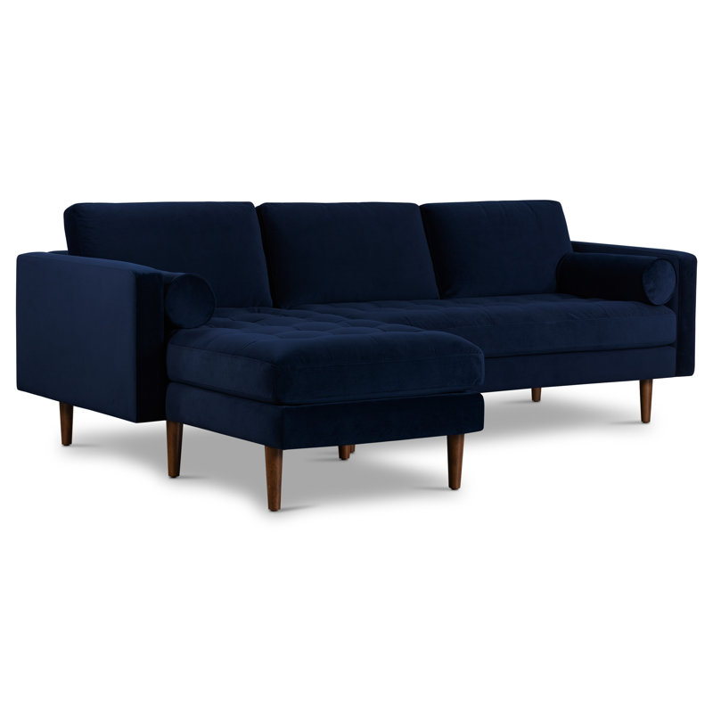 Steelside™ Bismarck Upholstered Sectional & Reviews Wayfair